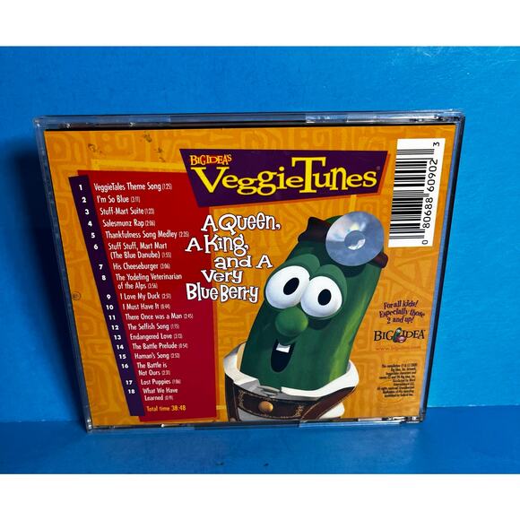 VeggieTales VeggieTunes CD A Queen A King and A Very Blue Berry 2000 Big Idea - Picture 2 of 5